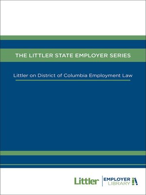 cover image of Littler on District of Columbia Employment Law